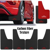 4pcs Carbon Fiber effect Front Rear Set Universal Mud Flaps Splash Guards Mudguards Mudflaps Car Auto Van SUV Pickup Accessories