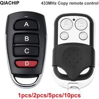 QIACHIP Universal 433.92 MHZ Wireless Clone Switch Cloning Copy 4-button Gate Garage Door Control Duplicator Remote Control Key