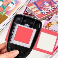 Labor-Saving Crafts Hole Puncher Handmade Cutting Craft Paper Cutter Effortless Punching Machine Square Embossing Embossers