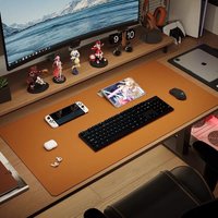 Schreibtischunterlage aus Leder, Computermatte für den Schreibtisch, großes Mauspad und Tastaturmatte, Schreibtischschutz für das Büro