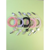 RGB Glowing Coiled USB-C Aviator Cable for Mechanical Keyboard, Braided Type-C to USB A Gaming Wire, Premium Aluminum Connector