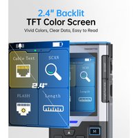 FNIRSI LPM-10A Network Cable Tester Multifunction Wire Tracer Line Finder with RJ45/RJ11 Length/POE/Port Flash Test