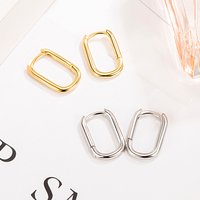 Elegant 925 Sterling Silver Exquisite U-shaped Earrings for Women Fashion Party Wedding Accessories Jewelry