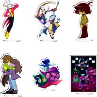 Deltarune Tenna Kris Acrylic Stand Model Plate Decoration Originality Desk Figure Display Fans Gift Accessories Product Cosplay