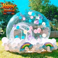 Nadmuchiwany przezroczysty dome na wesele na świeżym powietrzu, bąbelkowy dome, fantastyczne tło na ceremonię, szybka instalacja, Halloween, darmowy