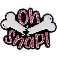 Oh Snap Enamel Pins Metal Bone Fracture Quotes Brooch Backpack Collar Lapel Badges Fashion Jewelry Collection Gifts