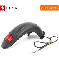 For 10 Inch Kugoo M4 Electric Kick Scooter Fender with Taillight Scooter Wings Rear Mud Guard Support Protection Fast Shipping