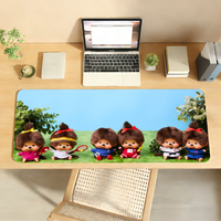 M-Mon-chhi-chiES Mouse Pad Non-slip Locking Edge DeskMat PC Laptop Accessories Rubber Office Keyboard Large Game XXL Carpet