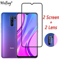 Full Cover Tempered Glass For Xiaomi Redmi 9 Screen Protector For Redmi Note 12 10A 13C 9C M3 X3 Camera Glass For Redmi 9 Glass