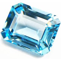 Belles pierres d'aigue-marine, gemmes d'aigue-marine taille émeraude pour la fabrication de bijoux, la collection, les cadeaux, l'affichage, perles de gemmes