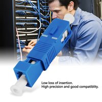 SC Male to LC Female Single Mode Fiber Optic Hybrid Optical Adaptor Converter