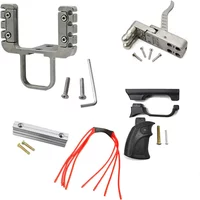 High Precision Alloy Casting Mechanical Slingshot DIY Accessories Sliding Trigger Strong Rubber Strap Slingshot Accessories