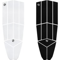 11pcs Surf Deck Traction Pads Premium EVA with Tail Kickback ThreeM Adhesive for Longboard Paddle Surfboard, White, Black