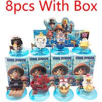 8 Style Ship Straw Hat Road Plum Blossom Good News Sun Blackbeard Blind Box Model Ornament Twisted Egg Doll