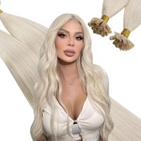 Ugeat Utip Hair Extensions Human Hair Blonde Pre Bonded Keratin Hair Extensions PreBonded Fusion K Tip Human Hair High Quality