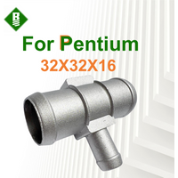 32X32X16 Suitable for Pentium B50 Upper Water Pipe Three-way Joint Water Tank Water Pipe Joint 09-15 Outlet Pipe Aluminum Joint