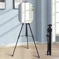 Tripod Floor Stand for Barber Mirror, Adjustable Outdoor Support for Mirror, Art Board & Haircut Tools