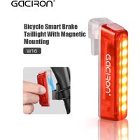 Gaciron Bike Taillight W16/W16C Magnetic Mounting Smart Bicycle Rear Light For Seat Tube IPX7 Waterproof USB-C Cycling Light