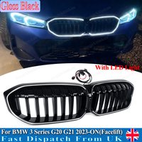 For BMW G20 G21 G28 320i 330e M340i LCI Facelift 2023 2024 2025 Front Kidney Centre Grille with LED Light Accessories