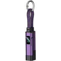 65W TYPE-C Braided Digital Cord Fast Charger Cable Display Keychain Zinc Alloy Antioxidant Durable Plugging Unplugging Gift 2026