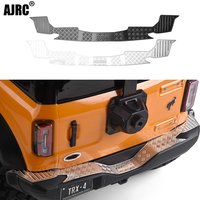 Rear Bumper Anti Slide Decorative Sheet/stainless Steel Car Shell Metal Protective Sheet For 1/10 Traxxas Trx-4 Bronco Trx4
