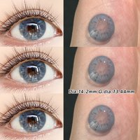 OVOLOOK-2pcs Blue Colored Contact Lenses For Women Natural Brown Soft Comfortable Lens For Daily Party Makeup Wear Green Lens