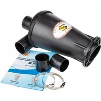 DN50 mm Zyklon-Doppelfiltrations-Staubabscheider-Absaugsystem Staubabsaugung Schiebetür schwarz