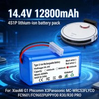 14V 12800mAh Li-ion Battery For XIAOMI MIJIA Mi Robot Vacuum-Mop Essential G1 MJSTG1 SKV4136GL H18650CH R30 Robot Vacuum Cleaner