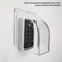1Pc Door Bell Ring Chime Button Transparent Protective Cover for Home Doorbell Waterproof Cover for Wireless Doorbell