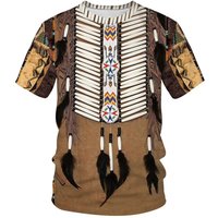 Summer Indian Ethnic Style 3D Print T-Shirts Streetwear Men Women Fashion Oversized Short Sleeve TShirt O-Neck TeesTops Clothing