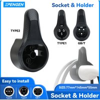 IPENGEN EV Charger Plug Holder for Electric Vehicle Type 2/Type 1/GBT Charging Cable Plug Stand Extra Protection Wallbox