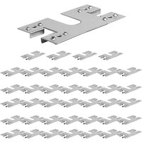 50 PCS Solar Panel Grounding Clip Photovoltaic Conductive Sheet Solar 304 Stainless Steel Panel Grounding Clip Washer