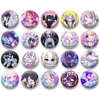 Needy Streamer Overload Soft Button Pins Cute KAngel Ame-chan Cartoon Badge Backpack Clothes Brooch Accessory Jewelry Fans Gifts
