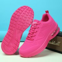 Women Sneakers Pink Sports Shoes Woman Air Cushion Women Shoes Thick Sole Trainers Tennis Casual Walking Sneakers Female
