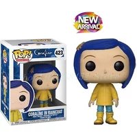 2026 New Funko POP Animation Coraline in Raincoat 423# Vinyl Figure Model Toys for Birthday Dolls Gift
