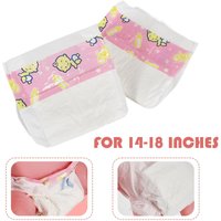 10pcs Baby Dolls Diaper Pants Wear for 43cm New for Baby Dolls 17 Inch Bebe Doll Accessories for Dollhouse Toys