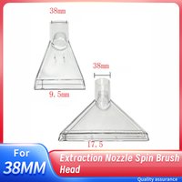 Extraction Nozzle Spin Brush Head For 38mm Vacuum Cleaner Transparent Carpet Sofa cleaning Nozzle Vacuum Cleaner Accessories
