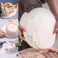 Reusable Cake Base Holder Round Cake Board BPA Free Plastic 4/6/8/10/12 Inch Cakes Accessories Cardboard Base Stand for Decor