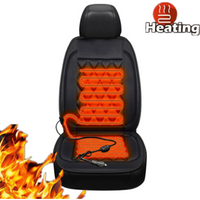 Hot Black /Brown/Gray Electric Heating Seats Car Seat Cover Winter Car Heating Seat Auto Interior Seat Protector Heated Pads Set