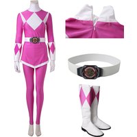 Adult Ptera Ranger Superhero Cosplay Costume Mei Zyuranger Pink Outfit Fancy Halloween Carnival High Quality Bodysuit