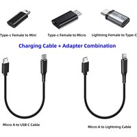 E-Bike Use USB Micro A to Lighting USB C Charge Cable for Bosch E-Bike Display Charge Direction from Display to Smartphone OTG