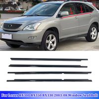For Lexus RX300 RX350 RX330 03-08 Side Window Rubber Weatherstrip Seal Belt Trim Wiper Rubber Glasses Auto Seals Car Accessories