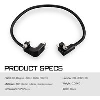 Tilta BMPCC 4K CB-USBC-20 90-Degree 20cm USB-C Cable / CB-USBC-30 90 Degree 30cm USB-C Cable for BMPCC 4K 6K PRO Blackmagic 6k