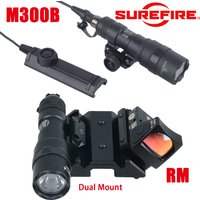 Tactical Surefire M300B Flashlight with Dual-Control Switch 45° Dual Mount For G17 RM 45 Degrees Offset Mount M300 LED Light