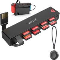 Wireless Game Card Reader Switch Accessories 4โinโ1 Card Slot RF 433M Remote Control Game Card Changer for Nintendo Switch OLED
