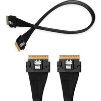 PCIE 4.0 X8 SFF- 8654 Full-function Silver-Plated Wire SIMSAS8X GEN4 Sas To Data Cable for GPU Graphics Cards Expansion Card