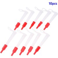 10PCS Caulking Nozzle Pack Silicone Tube Nozzle Cap Re-Sealable Mastic Cartridge Spare Nozzles Screw Cover For Silicone Caulking