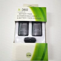 Akumulator 4800mAh z 1 kablem do ładowania do baterii kontrolera Xbox 360, bateria do bezprzewodowego kontrolera.