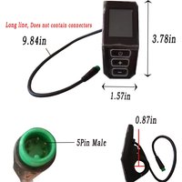Alton Electric Bike DMHC TC490 Display(customized) Instrument Monitor e-Bike SpeederReplacement Parts Panel Bafang LED TFT Kit