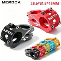 MEROCA MTB stem 45mm Hollow Short Bike stem riser 28.6*31.8 mm Mountain Road bike handlebar stem Aluminum Alloy Bicycle stem